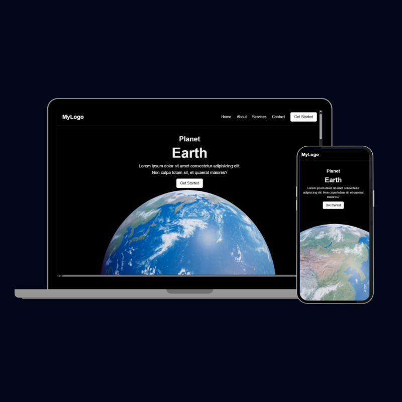 3D Planet Webstie Portfolio