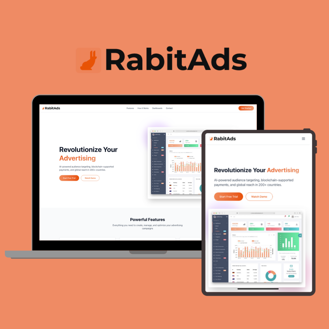 Rabit Ads portfolio website