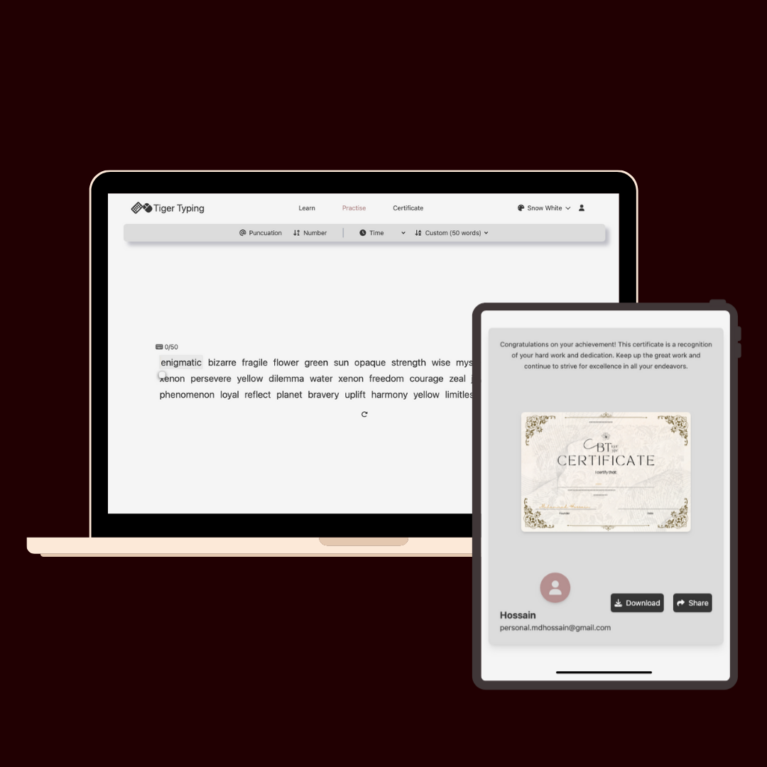 Typing Webstie Portfolio